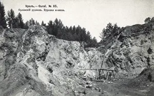Orlovsky: Ural Mountains, Russia - Orlovsky Mine - Drilling Machine