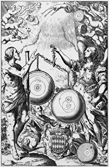 Bologna: Urania, the Muse of Astronomy, weighing and comparing