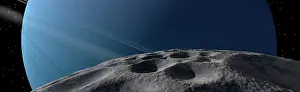 Satellites: Uranus seen from the surface of its moon, Cordelia