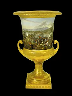 Vitoria: Urn showing the Battle of Vitoria