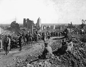 Mihiel: U.S. 18th Infantry, Machine Gun Battalion, passing