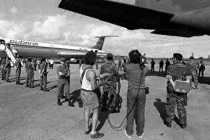 Deportations: U.S. Air Force security police guard Cuban ?