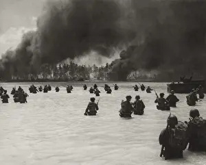 Galvanic: U.S. Army assault wave on Yellow Beach Two, Makin