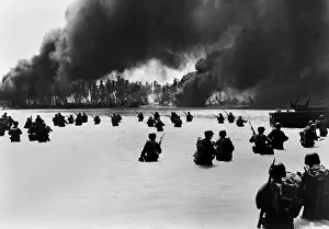 Galvanic: U.S. Army assault wave on Yellow Beach Two, Makin