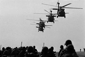 Salines: U.S. Army Black Hawk helicopters depart ?
