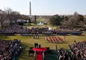 Foreign Policy: U.S. Army Fife and Drum Corps during an Arrival