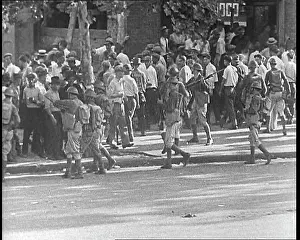 Confronting: U.S Army Soldiers Confronting Protesting Soldiers