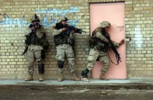Fallujah: U.S. Army soldiers are poised to enter a ?