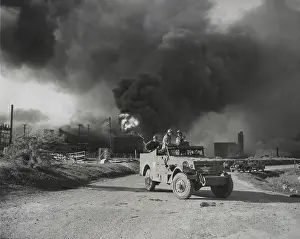 Monsanto: U.S. Army troops block the road into the Texas
