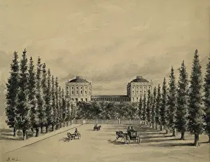 Latrobe: U.S. Capitol before it was burned by the British