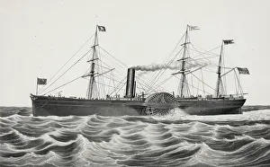 C1850: U.S. mail steam ship Arctic: Collin's line builders, hull by