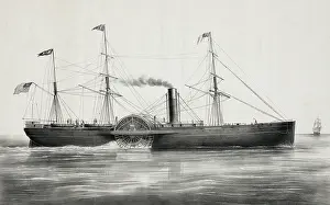 C1850: U.S. mail steam ship Baltic: Collins line. builders, hull by
