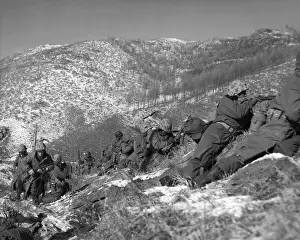 Chosin: U.S. Marine infantrymen engage Chinese forces