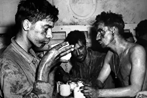 Eniwetok: U.S. Marines after two days and nights of fighting