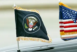 Limo: U.S. Presidential Flag On Limo