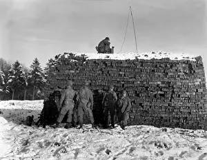 Lcgr1402: U.S. radar equipment on a pile of bricks during