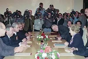 Negotiations: U.S. Secretary of State Madeleine Albright's