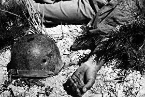 Dong: U.S. soldier's bullet-pierced helmet lying next