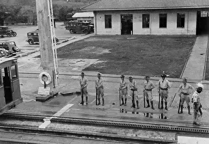 Ceded: U.S. soldiers at the Panama Canal