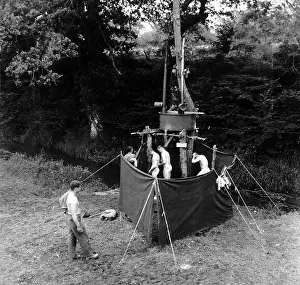 Rigged: U.S. soldiers showering in an installation mounted