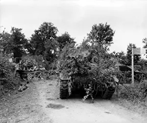 Maire: U.S. tanks in combat in the hedgerows of Normandy