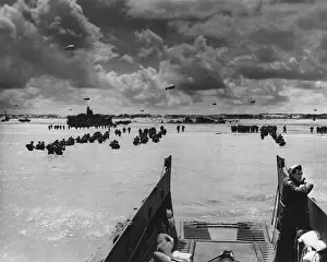 Lcgr1402: U.S. Troops land at Normandy on D-Day. With the
