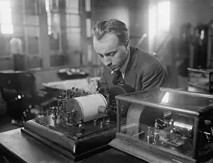 Lcgr2016: U.S. Weather Bureau Meteorologist at a meteorograph