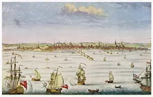1750: USA - Boston Harbour 1750