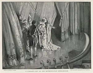 Footman: USA/MET OPERA/CURTAIN