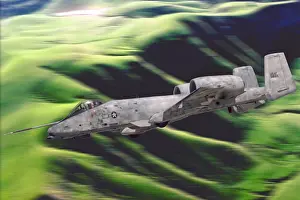 Warthog: Usaf A-10 Warthog Flying Over