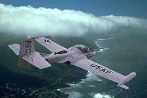 Wal003: Usaf A-37 Dragonfly Flying Over