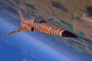 Wal003: Usaf F-5E Tiger Ii Flying Upside