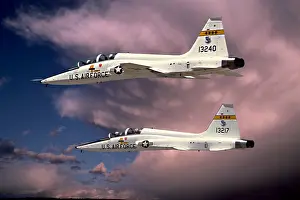 Talons: Two Usaf T-38 Talons Flying
