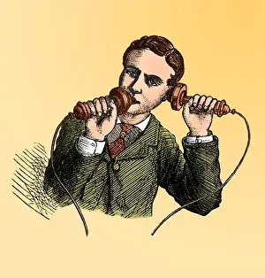 Telecommunication: How to Use a Bell Telephone, 1876
