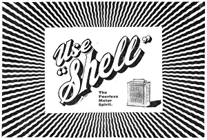 Peerless: Use Shell. The Peerless Motor Spirit