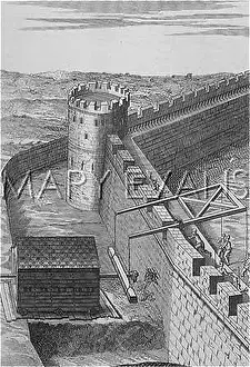 Battering: Use of siege weapons, double Corvus and battering ram