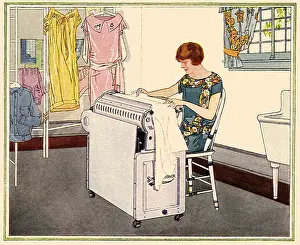 Cleans: Using Ironing Machine