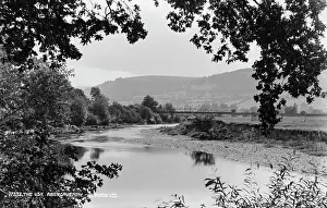 Riverbank: The Usk River at Abergavenny
