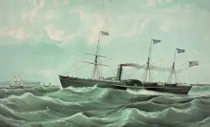 C1850: U.S.M. Steamship Atlantic, James West, Commander