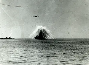 Alabama: U.S.S. 'Alabama' hit by 100lb. phosphorus bomb