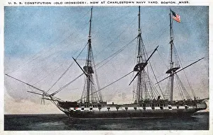 Masted: USS Constitution, Old Ironsides, US frigate