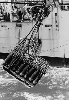 Auxiliary: USS Rainier transfers ordnance to another