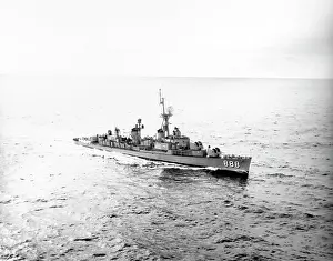 Destroyer: USS Stickell underway during operations in