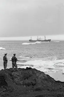 Nadezhdin: USSR frontier guards on duty