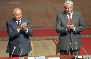 Embankment: USSR President Mikhail Gorbachev and President