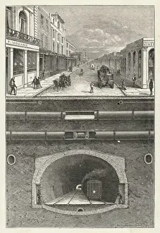 Sewers: Utilities under a London street and the underground