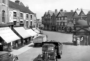 Uttoxeter: Uttoxeter, Market Place 1949