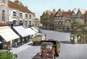 Uttoxeter: Uttoxeter, Market Place 1949