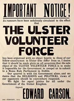 Rumour: UVF - Ulster Volunteer Force Poster