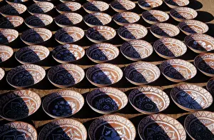 Dishes: Uzbek ceramic dishes, 1974